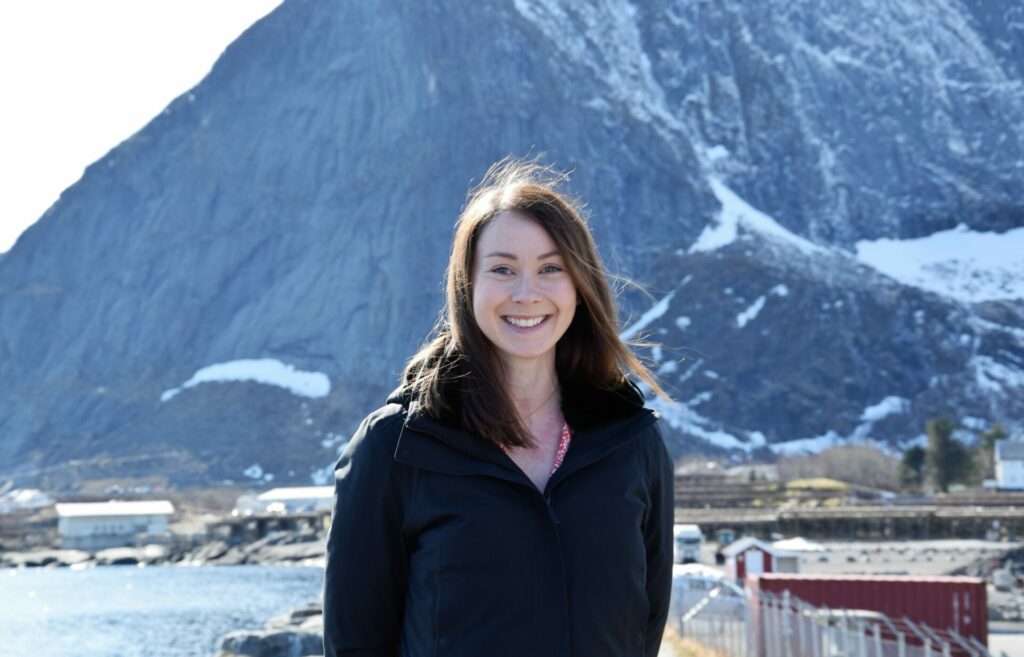 Hanna Mathilde Sverdrup står øverst på Moskenes Fellesliste og kan dermed bli Mokenes kommune sin nye ordfører etter høstens valg. Foto: Gustav Fauskanger Pedersen.